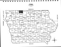 Iowa State Map, Emmet County 1990